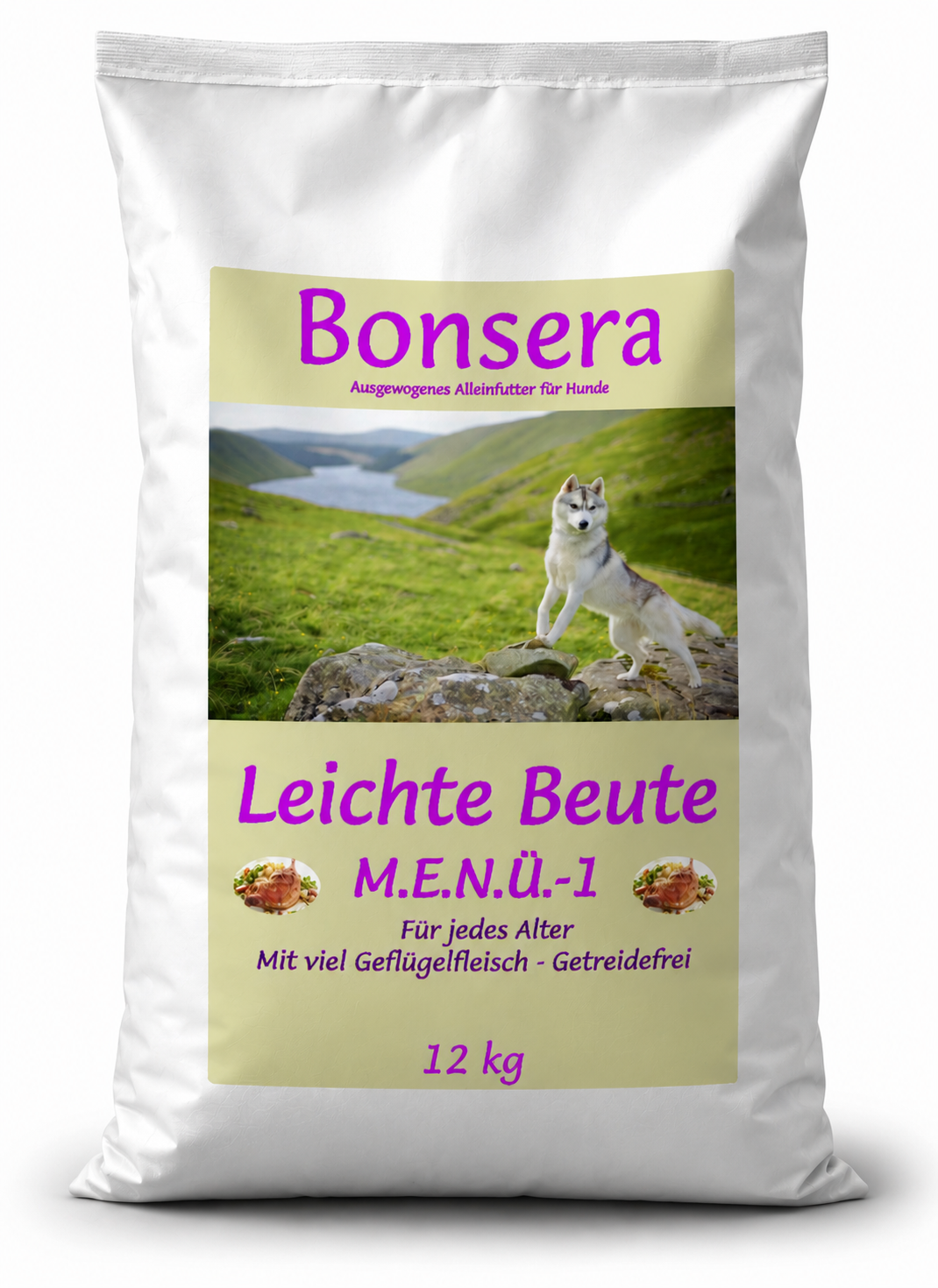 Bonsera Leichte Beute M.E.N.Ü.-1 Hundefutter Verpackung