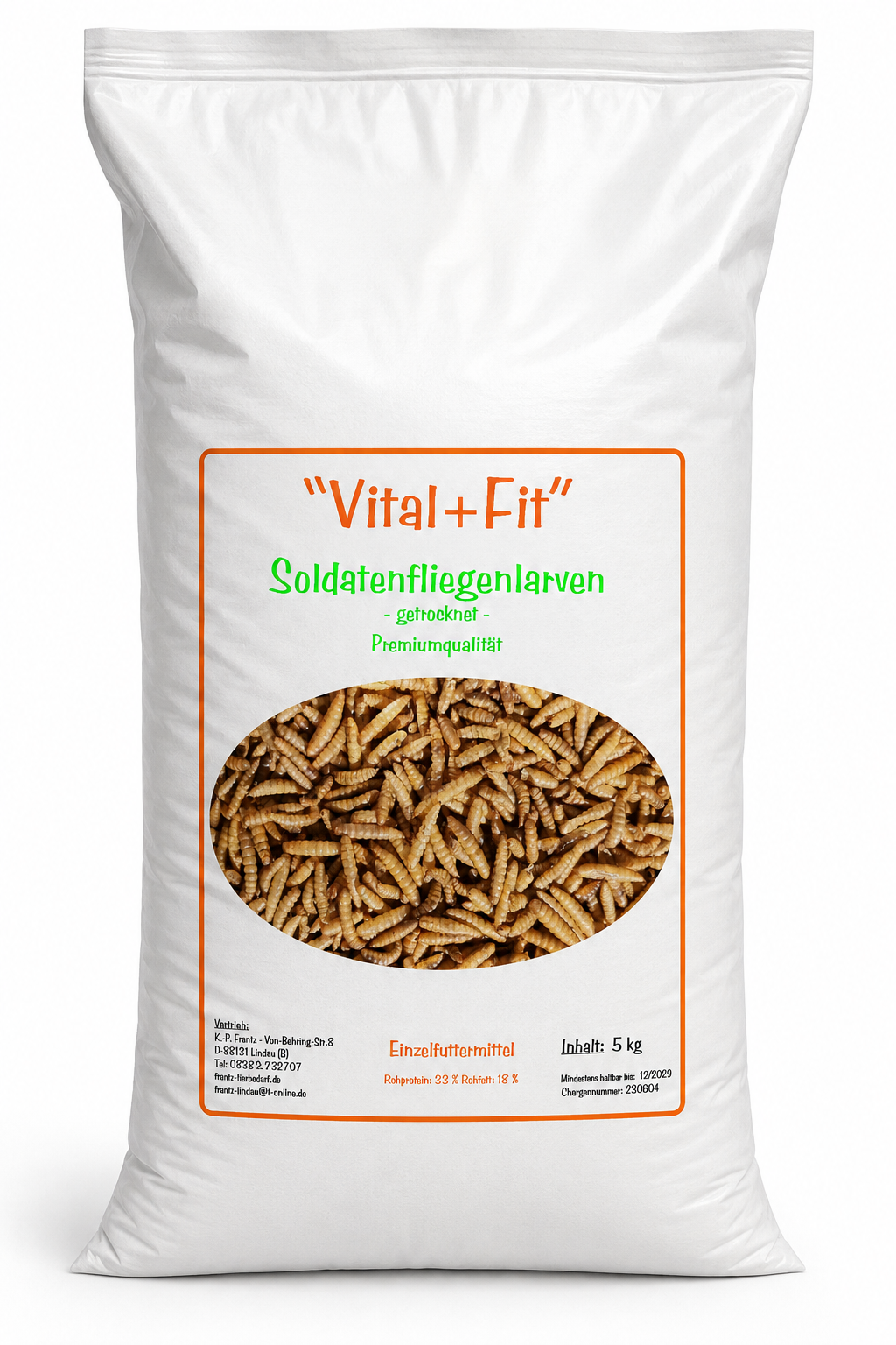 Soldatenfliegenlarven – Produktbild